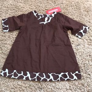 Girls 12-18 month Giraffe print dress cover up